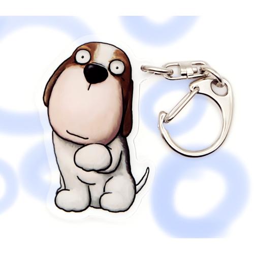 犬のビーグルさんのキーリング おしゃれ キャラクター アニマル キーホルダー　01