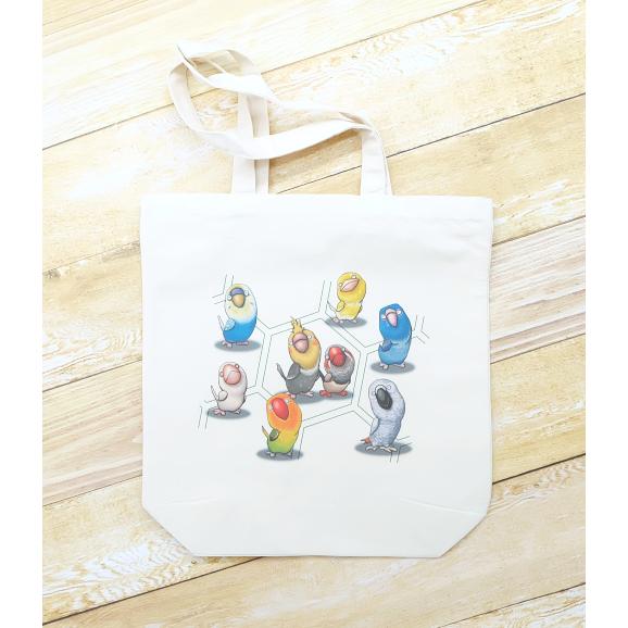 鳥さんのイラスト06のバッグ トートバッグ レディース ショルダーバッグ 鞄 肩掛け トート　ネコポ...