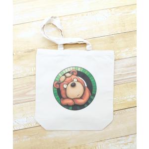 カツラのクマさんのイラスト03のバッグ トートバッグ レディース ショルダーバッグ 鞄 肩掛け トー...