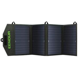 EENOUR ソーラーチャージャー 25W ソーラーパネル 折りたたみ コンパクト USB急速充電 2ポート 高変換効率 逆電流防止 スマホ タブレッ