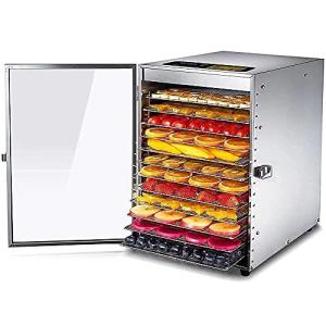 食品乾燥機 12層 フードドライヤー ステンレス鋼 大容量 食品脱水機 果物 肉類 牛肉 花 智能温度制御 タイマー付き 業務用 家庭用 日本語説明書