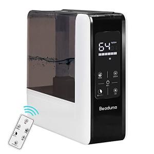 5.5L大容量加湿器 卓上加湿器 超音波式加湿器 液晶表示画面 アロマディフューザー リモコン付き 三段階霧量 定湿度機能 タイミング機能 日本語マニ