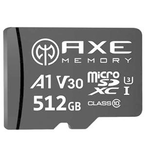 アクス 512GB microSDXCカード UHS-I U3 A1 V30 4K Ultra HD C10 SDアダプ