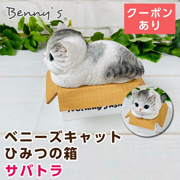 ベニーズ（Benny&apos;s） ベニーズキャット ひみつの箱 サバトラ QY-238