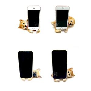 寝ころびアニマル スマホスタンド　柴犬　ラブラドール　フレンチブルドッグ　パグ　ウサギ　チャトラ　｜mofumofu-zakka