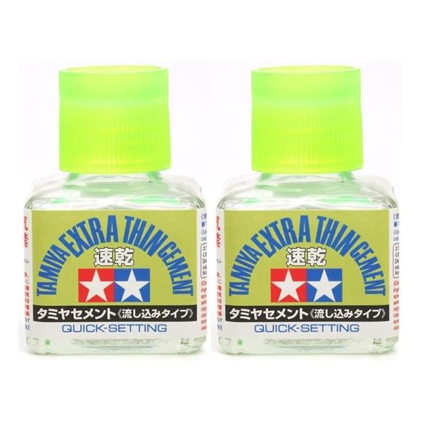 タミヤ セメント流し込み 速乾タイプ 40ml ×2本セット 模型用接着剤 プラモデル用接着剤