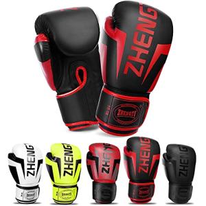 ZTTYボクシンググローブ PUレザー パンチンググローブ 通気性 キックボクシング トレーニンググローブ 格闘技グローブ サンドバッグ 空手