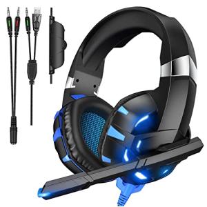 PS4 ゲーミングヘッドセット PS5 ヘッドセット 高精度マイク付き