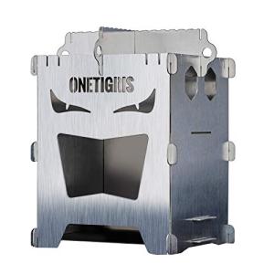 OneTigris ROCUBOID ミニ焚き火台 ソロストーブ スマートグリル ウッドストーブ 組立簡単 アウトドア キャンプ 軽量 コンパク