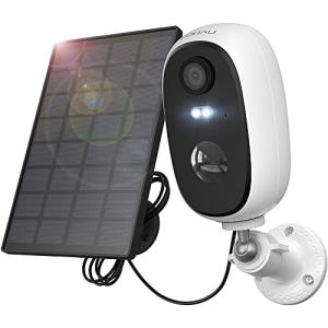 太陽光充電 防犯カメラ 300万高画素 COOAU 屋外