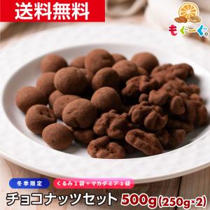 11月頃再販予定 魅惑のチョコナッツ500g カリフォルニア産 くるみ  オーストラリア産マカダミアナッツ チョコレート 送料無料 アルミ袋 チャック クリスマス｜mogoog