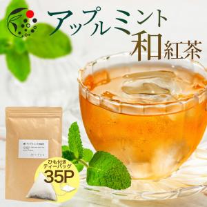 ハーブティー アップルミント × 和紅茶 国産 ティーバッグ  2.5g×35個 お茶 水出し 日本産 静岡 おしゃれ｜moguhagu