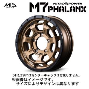 MID NITRO POWER ナイトロパワー M7 Phalanx ファランクス (2本セット) 5H139.7 16x5.5J +20 マットブロンズ/リムブラック