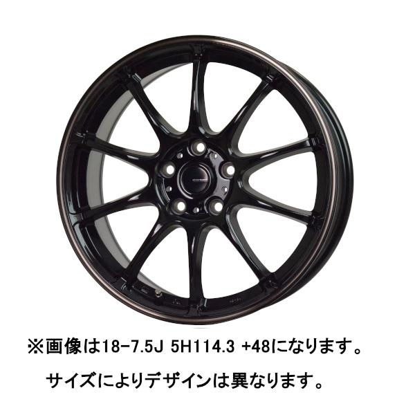 Gスピード G.speed P-07 5/100 17インチ 7.0J 45 ブラック＆ブロンズクリ...