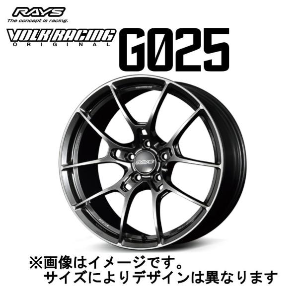 レイズ  ボルクレーシング G025 5/114.3 18x9.5J +38 シャイニングブラックメ...