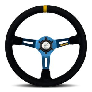 【正規品】モモ MOMO ステアリング MOD．08 モデル08 マイクロファイバー/ブルースポーク...