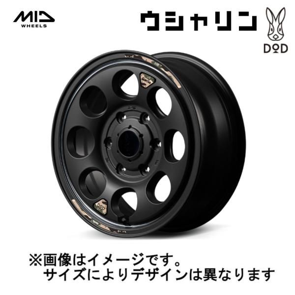 MID ホイール x DOD ウシャリン 6H139.7 15x6.0J +33 セミグロスブラック...