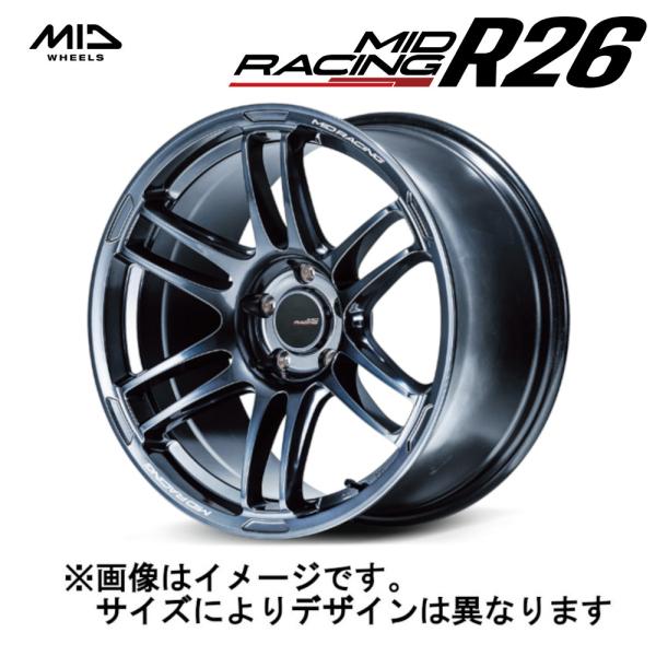 MID MID RACING MIDレーシング R26 5H114.3 18x9.5J +12 ディ...