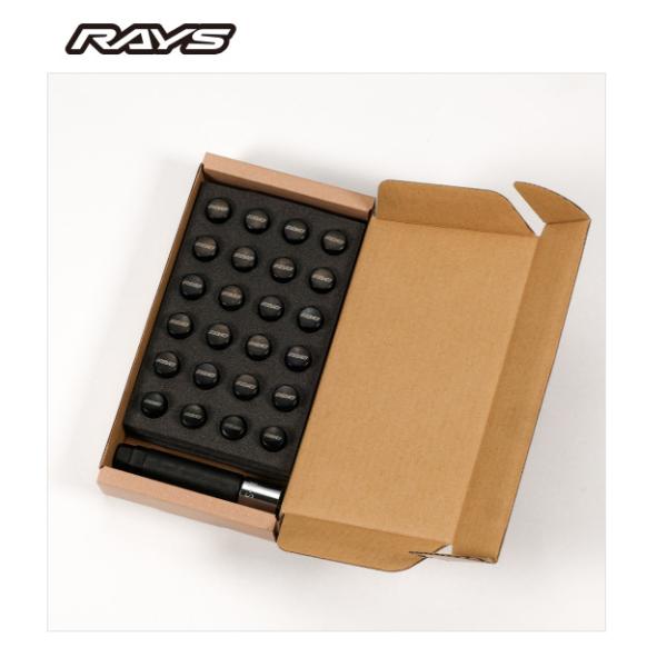 RAYS レイズ ナット＆ロックセット ロックナットブラック M12xP1.25 17HEX L31...