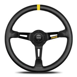 【正規品】モモ MOMO ステアリング MOD．08 モデル08 ブラックレザー/ブラックスポーク ...