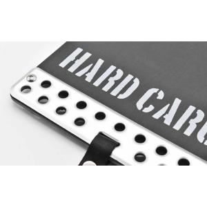 HARD CARGO ハードカーゴ マッドフラップ ダイハツ ハイゼット標準ボディ、ハイゼットジャンボ S500P、S510P ブラック×シルバーアルマイト×グレーロゴ｜メールオーダーハウス ヤフー店