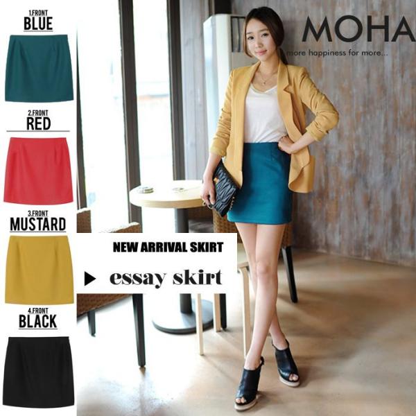 スカート ミニスカート タイトスカート 無地 ミニ丈タイトスカート　ポイント消化