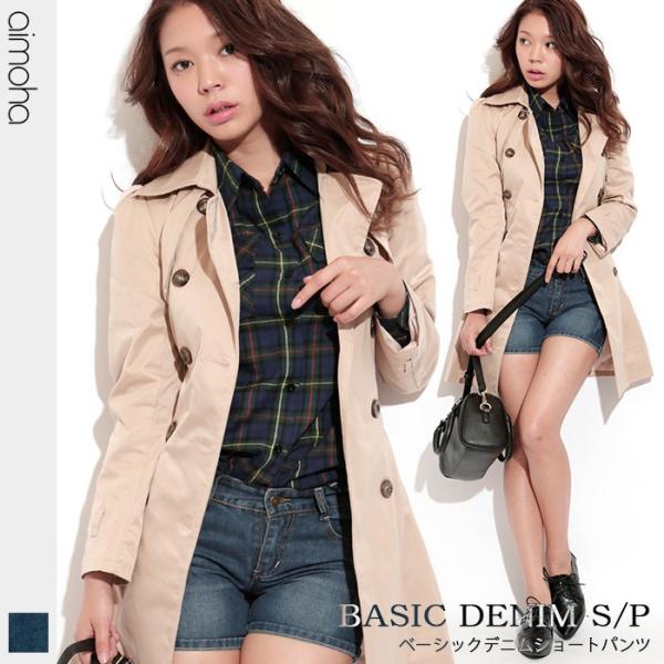 パンツ ショートパンツ ベーシックデニムショートパンツ