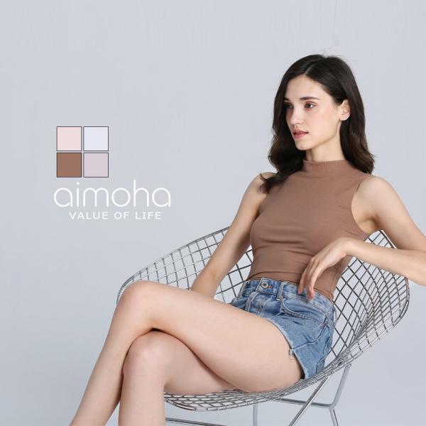 シームレスインナー[COOL] インナー レディース ノースリーブ タートルネック リブタンクトップ...