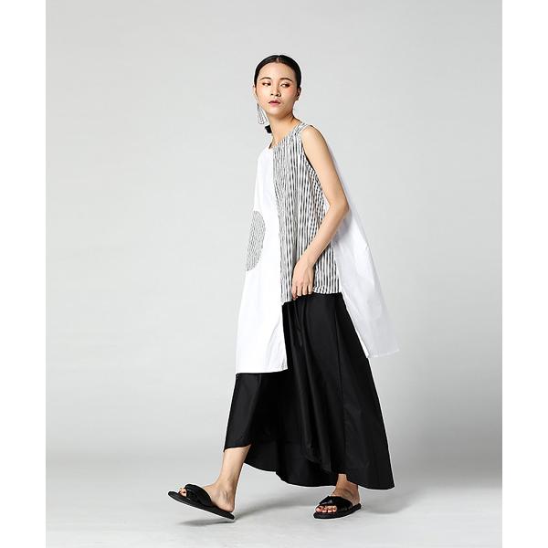 ロングタントップ×C yards タンクトップ レディース ロング デザイン オーバーサイズ Tシャ...