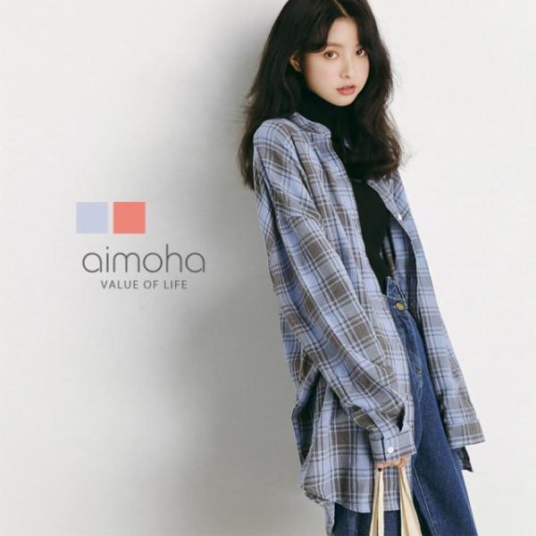 チェックビッグシャツ