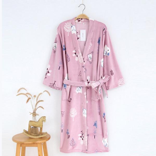 ルームガウン レディース ルームウエア カーディガン ふわふわ 暖かい あったか ルーム ガウン リ...