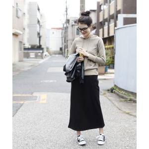 裏起毛スカート ロング 裏起毛ロングスカート ...の詳細画像1