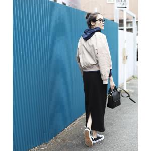 裏起毛スカート ロング 裏起毛ロングスカート ...の詳細画像2