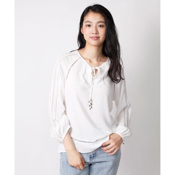 スモックブラウス シフォントップス カットソー レディース トップス