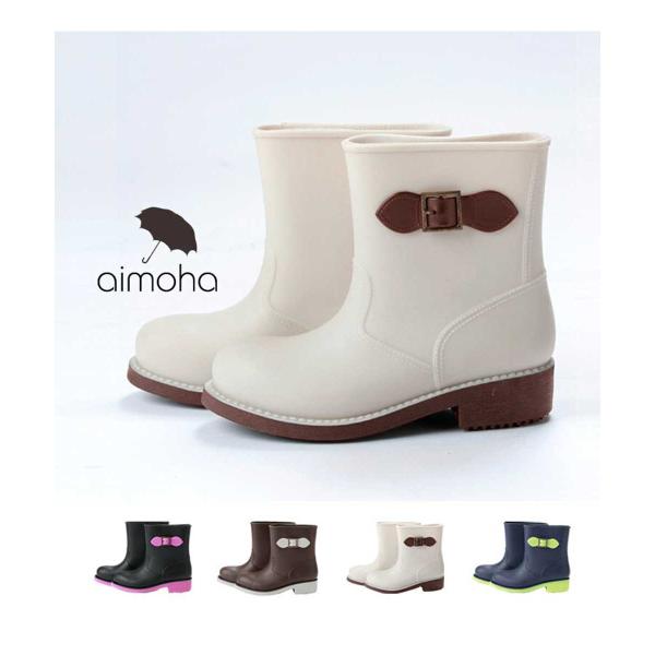 レインブーツ ショート レディース おしゃれ ショート サイドゴア オックスフォード 靴 軽量 防水...