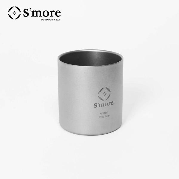 【S'more/Titanium cup double 450ml】ダブルウォールチタンカップ 45...