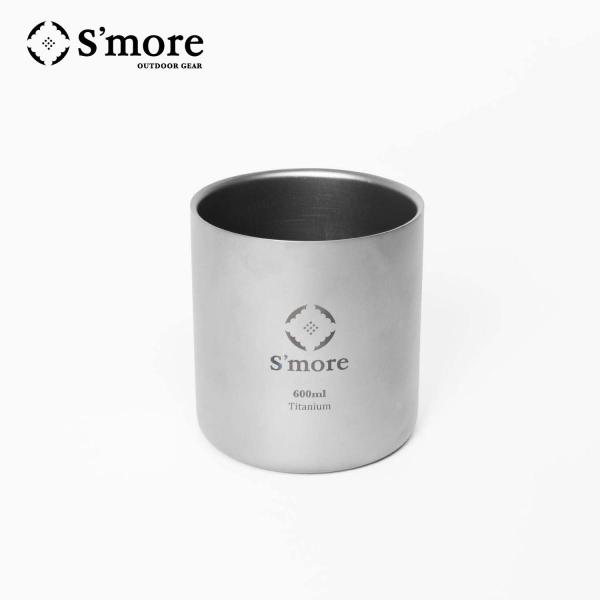 【S'more/Titanium cup double 600ml】ダブルウォールチタンカップ 60...