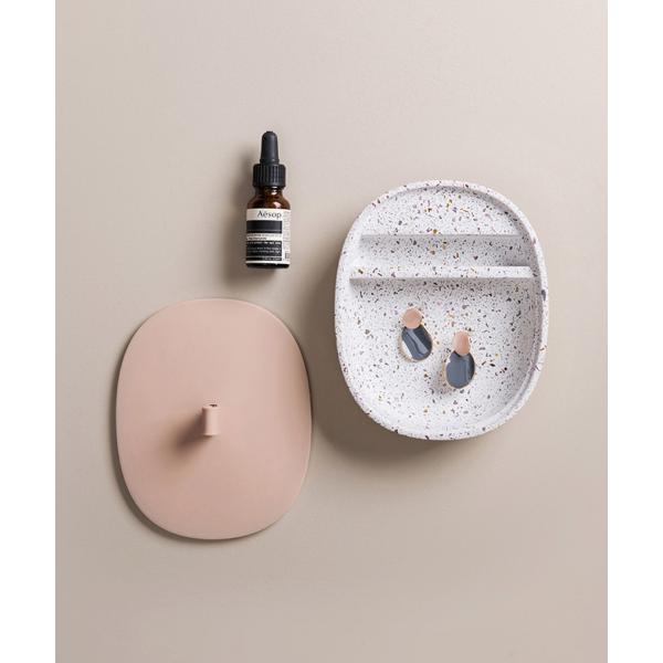 ジュエリー ボックス ケース 人工大理石 ミラー メイク 鏡 アクセサリーケース アクセサリー 可愛...