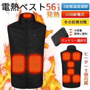 電熱ベスト ワークマン バッテリー付き USB充電式