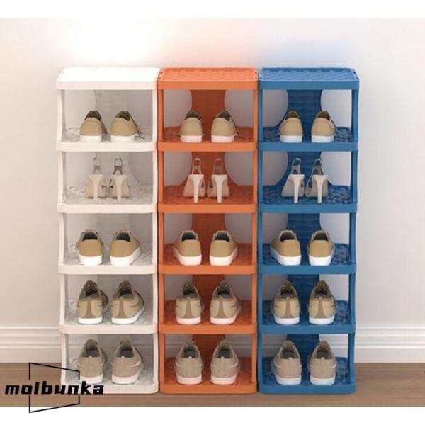 北欧風 シューズラック オシャレ 靴棚 丈夫 省スペース 靴収納棚 収納 プラスチック 安定性抜群 ...