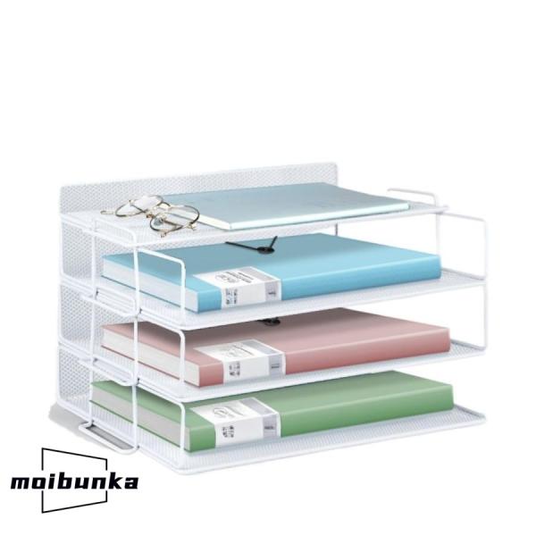 書類トレー ファイルラック レターケース 書類収納ボックス 書類整理 a4 卓上収納ラック レタート...