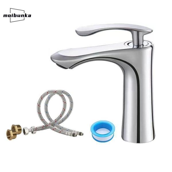 洗面用水栓 洗面台 混合水栓 洗面蛇口 浴室用水栓金具 洗面 洗髪用 蛇口 シングルレバー混合栓 温...