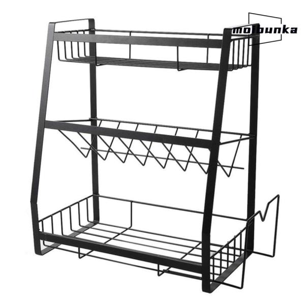 調味料ラック スパイスラック シンク下 収納 キッチンラック シンク上 キッチンワゴン スパイス ボ...