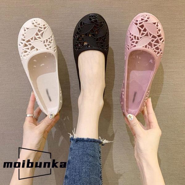 メッシュサンダル 歩きやすい かわいい 履きやすい レインパンプス ローヒール 梅雨対策 レインシュ...