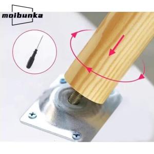 無垢材の家具の脚テーブル脚4ピース家具脚パッド...の詳細画像4