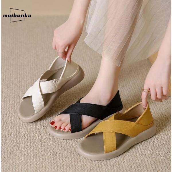 サンダル レディース シューズ 夏 気持ちいい 柔らかい 痛くない 靴 女性 美脚 おしゃれ アウタ...