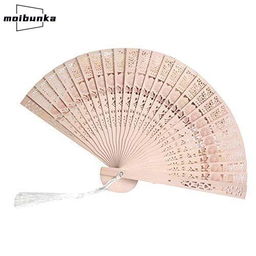 扇子 木製 携帯扇子 伝統工芸 白檀うちわ 扇子 扇子 透かし彫り 結婚式 彫り 中国式 折り畳み