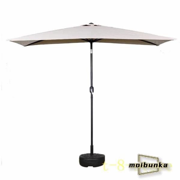 パラソル長方形 パラソル UVプロテクション ガーデン パラソル サイズ 250*120CM ハンド...