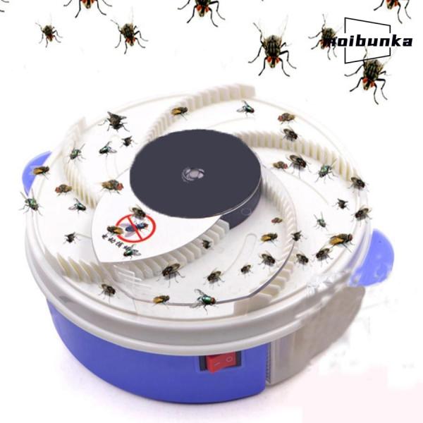 コバエ取り 自動ハエ取り器 撃殺虫器 施設園芸用 捕虫器 360°強力捕虫 スマートキャッチャー ハ...