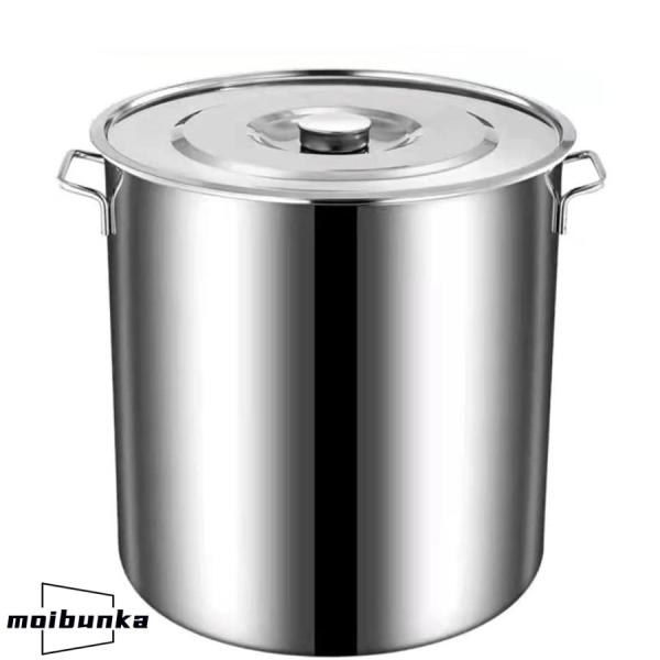 寸胴鍋 業務用寸胴鍋 ステンレス製 ずんどう鍋 ステンレス鍋 蓋付き IH対応 電磁調理器 保存容器...